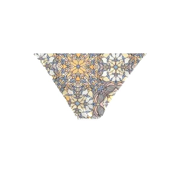 NWT J. Crew Curved Waist Cheeky Bikini Swim Bottom Kaleidoscope Print XL Blue - Picture 12 of 15